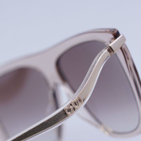 Jimmy Choo SUVI/S FWM/NQ Sunglasses Pink/Gold Aviator Frame, Brown Lenses main image 5